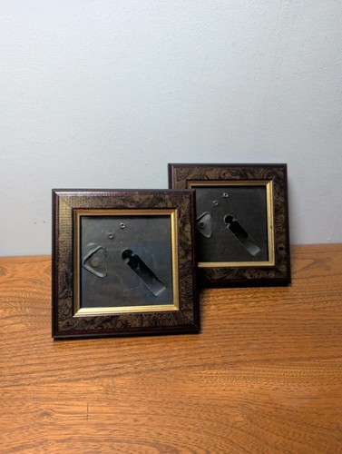 Pair vintage square - square, dark