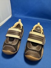 Pediped Baby Boys Adrian Chocolate Brown Sneakers Shoes Size US 5.5 Mo EU 21