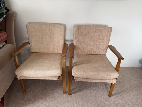 Pair vintage parker - of, knoll
