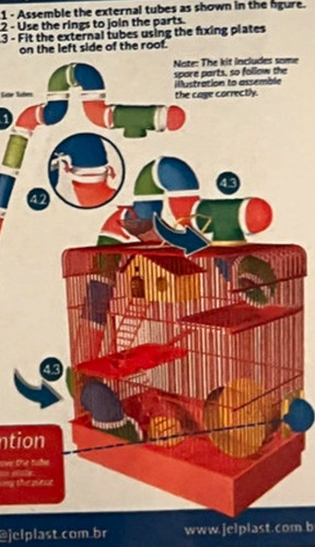 Jel plast petroe hamster cage - plast,