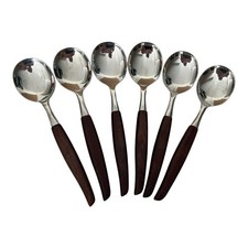 6 Vintage Teak Wooden