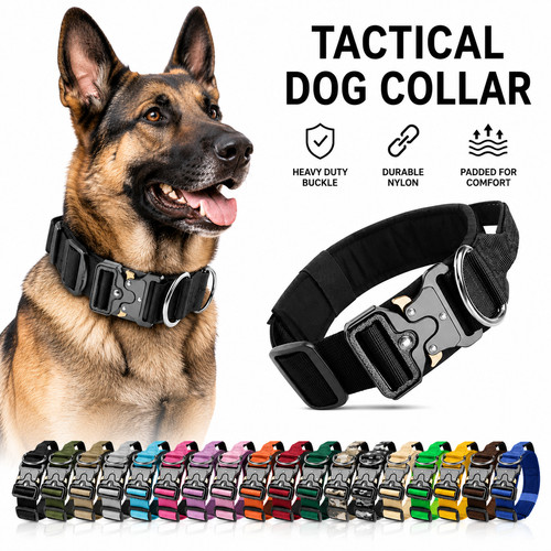 Tactical dog collar heavy - dog,