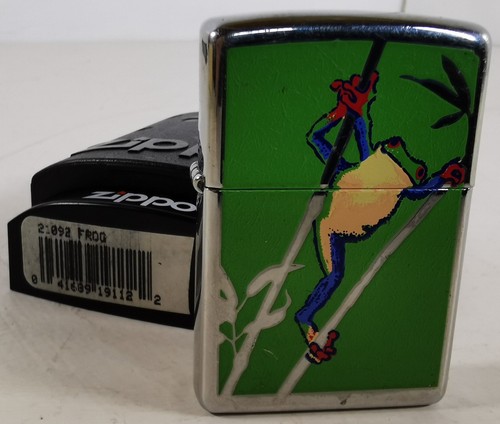 Zippo frog lighter green - zippo,