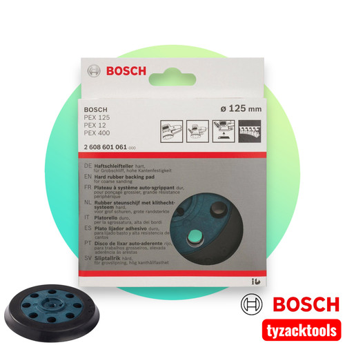 Bosch hard backing pad 125mm - bosch,