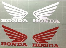 TWO HONDA WINGS MOTORBIKE STICKERS DECALS. CHOOSE SIZE AND COLOUR. Postage inc.