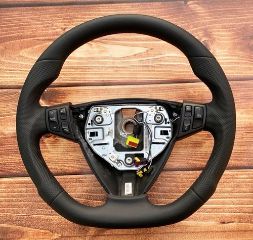 Leather steering wheel fit - leather,