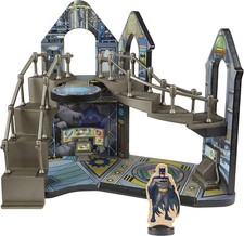 Batman Playset Toy Wooden Batcave Game Comic Playset Lair Box Slightly Ripped