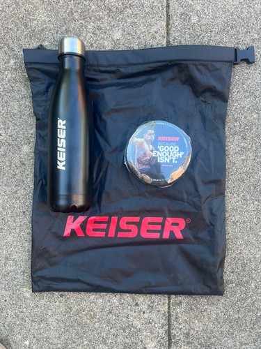 Keiser gym set - bottle, bag