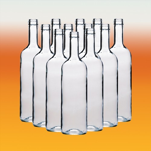 Clear glass wine bottles box - glass,