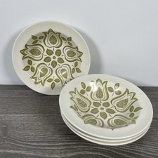 4 x Vintage Retro Lipped Bowls