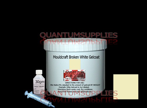 Broken white gelcoat 1kg kit - broken,