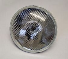 CLASSIC 7″ LUCAS STYLE H4/ HALOGEN HEADLAMP & BULB/ DOMED GLASS (RHD - NO PILOT)