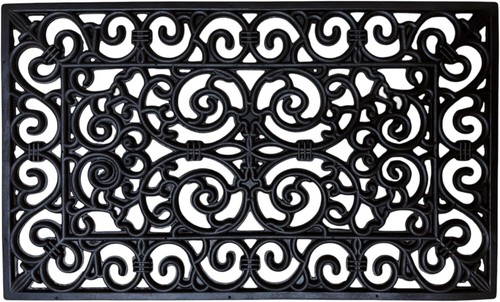 Decorative rubber door - door, mat