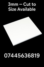 3mm White Perspex Acrylic Sheet Plastic Material Panel Cut to Size Fast Delivery