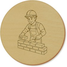 'Bricklayer Working' Coaster Sets (CR057865)