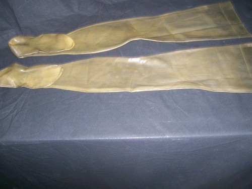 Rubber stockings bondage - rubber,