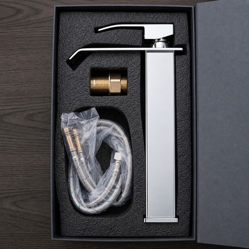 Tall waterfall faucet bathroom - waterfall,