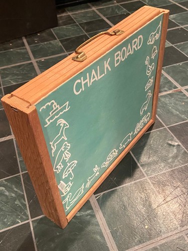 Vintage chalk board peg - board/peg,