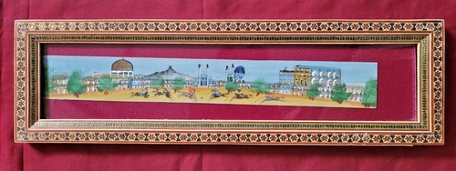 Vtg persian miniature painting - miniature,