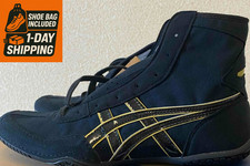 [Shoe bag]  Asics Wrestling Shoes EX-EO  Black x Black x Gold x Heal Gold