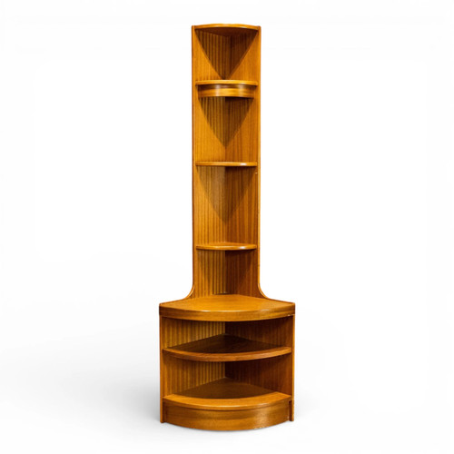 Jentique teak corner shelving - teak,