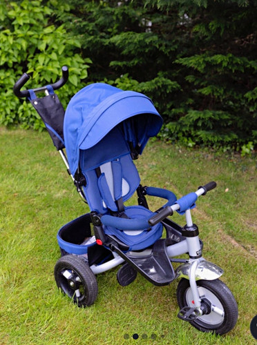 Blue kids push - blue, tricycle