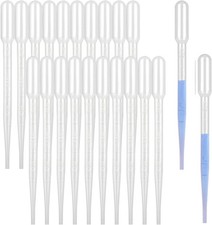 100 Pcs 3 ml Pipettes, Transfer Pipettes Eye Dropper Essential Oil Pipettes 