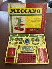 Vintage Meccano Outfit 2 from 1959, 100% Complete in Original Box with Manual