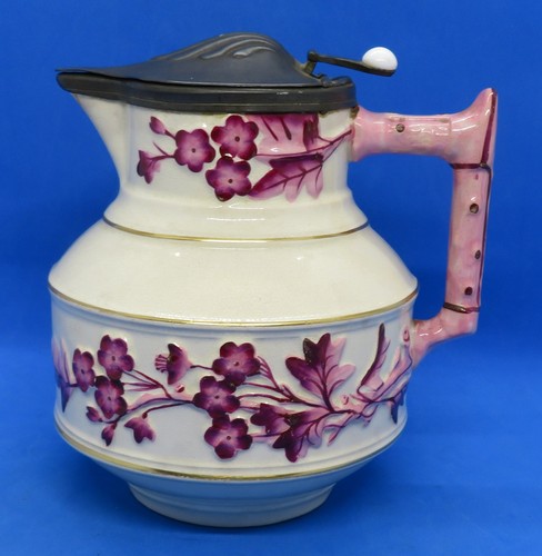 Pink lustre relief moulded