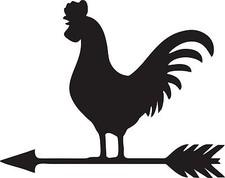 Cockerel Weathervane profile