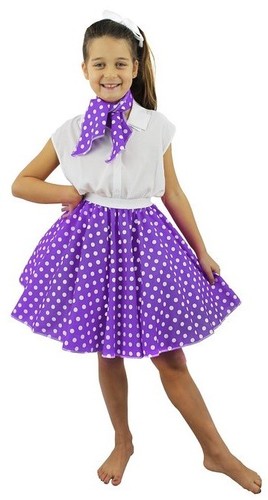 Girls purple 1950 - girls, 1950's