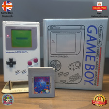 Nintendo Game Boy DMG, Boxed, Backlit, Art, Grey/Clear/, Tetris/Zelda/Pokémon
