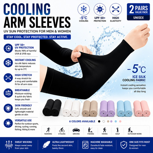 Pairs cooling arm sleeves - pairs,