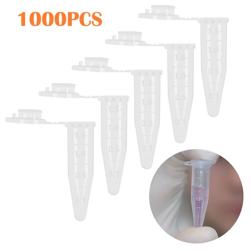 1000 pack 5ml clear plastic - 1.5ml,