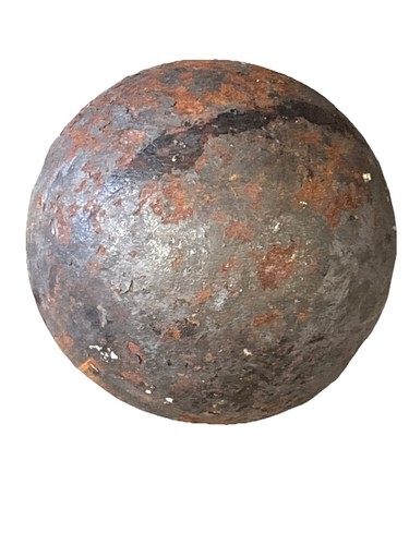 6inch antique war cannonball - antique,