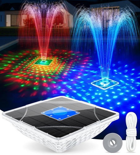 Solar pool fountain with - fountain,