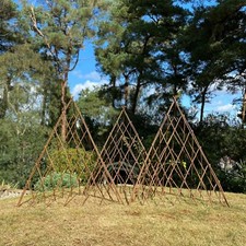 Willow Garden Obelisk Wooden 1.2m Expanding Plant Support Trellis (Pack of 3)
