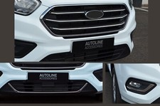 Chrome Grill & Fog Light Styling Edge Kit Fits Ford Transit Custom (