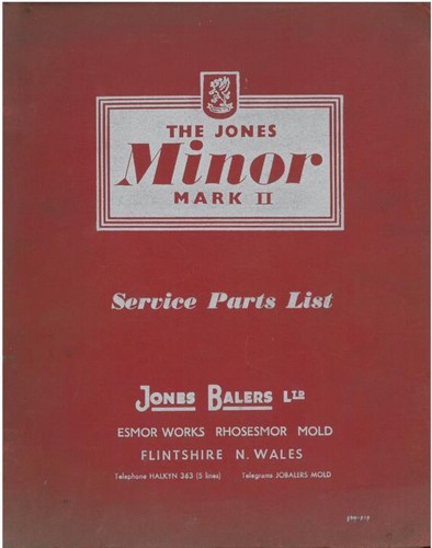 Jones minor mark baler - jones,