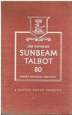 SUNBEAM TALBOT 80 SPORTS