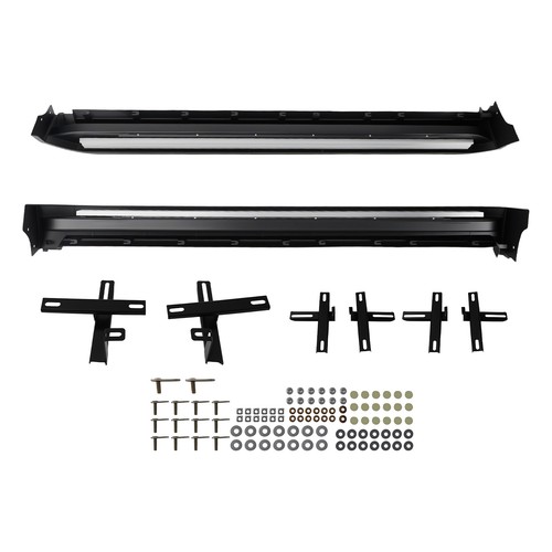 Black side running boards - running,
