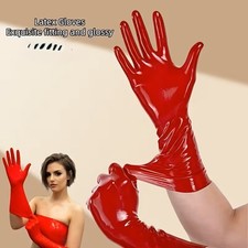 Latex Rubber Sexy Short Gloves