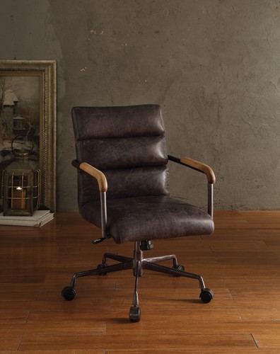 Antique leather office chair - antique,