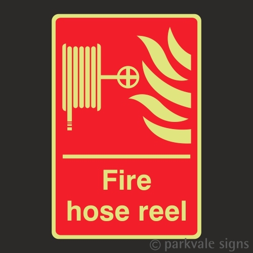 Photoluminescent fire hose - photoluminescent,