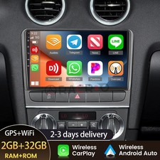 9" For Audi A3 8P 2003-2013 S3 Apple Carplay Android 15 Car Stereo Radio NAVI FM