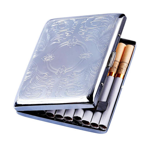 Metal cigarette case retro - metal,