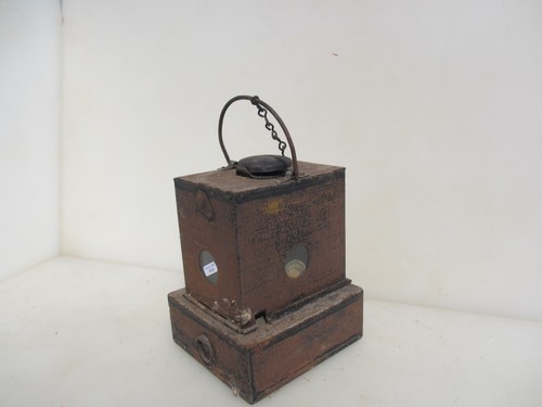 Antique iron lantern vintage - iron,