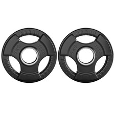 10kg Olympic Weight Plates Set Cast Iron with 2"/5cm Holes for Home Gym, 2 x 5kg