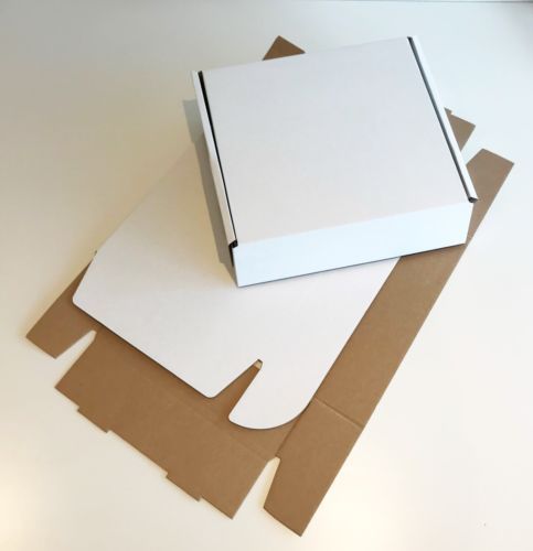 White die cut folding - folding, lid