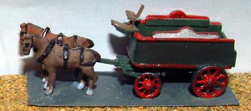 Brewery dray horse - dray, e23